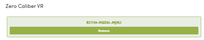 Zero Caliber VR steam key.  Enjoy
#VR #freegame #steam #PCGame