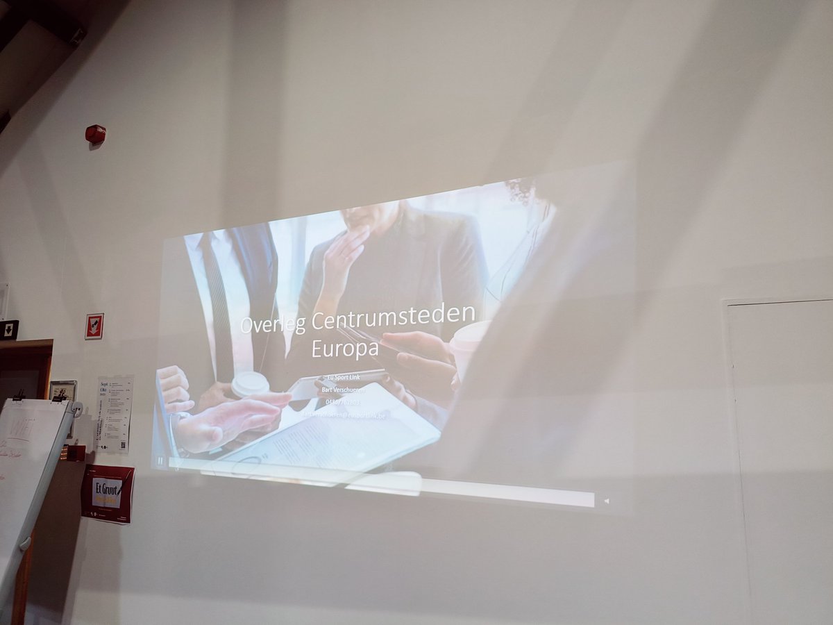 Klaar voor overleg Vlaamsencentrumsteden. Accent op Europees Sportbeleid