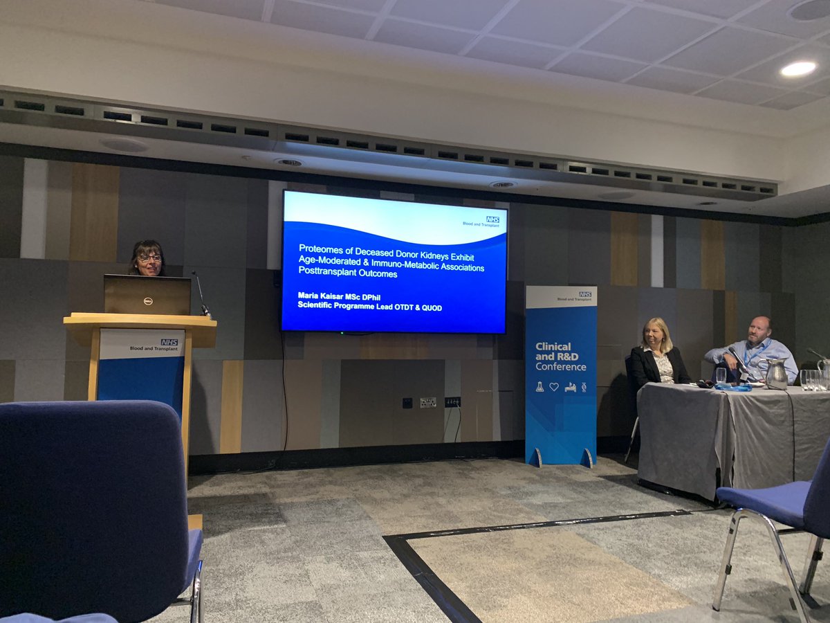 Letizia Lo Faro (@letizia_lofaro) on Twitter photo Day 2 at #NHSBTClinicalRD23 <a href="/kaisar_maria/">Maria Kaisar</a> presenting excellent work on proteome profiling of deceased donor kidneys and association with outcomes <a href="/OxTxResearch/">Oxford Transplant Research</a> <a href="/NDSurgicalSci/">Nuffield Department of Surgical Sciences</a> <a href="/NHSBT_RD/">NHSBT R&D</a> <a href="/NHSBT/">NHS Blood+Transplant</a> <a href="/philcmsms/">Phil Charles</a> <a href="/Sarahfawwaz/">Sarah Fawaz</a> @beck_vaughan Day 2 at #NHSBTClinicalRD23 <a href="/kaisar_maria/">Maria Kaisar</a> presenting excellent work on proteome profiling of deceased donor kidneys and association with outcomes <a href="/OxTxResearch/">Oxford Transplant Research</a> <a href="/NDSurgicalSci/">Nuffield Department of Surgical Sciences</a> <a href="/NHSBT_RD/">NHSBT R&D</a> <a href="/NHSBT/">NHS Blood+Transplant</a> <a href="/philcmsms/">Phil Charles</a> <a href="/Sarahfawwaz/">Sarah Fawaz</a> @beck_vaughan