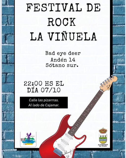 💚Festival Rock La Viñuela. 📷 Sábado 7 de octubre a partir de las 22 horas. #turismoaxarquíacostadelsol #Axarquía