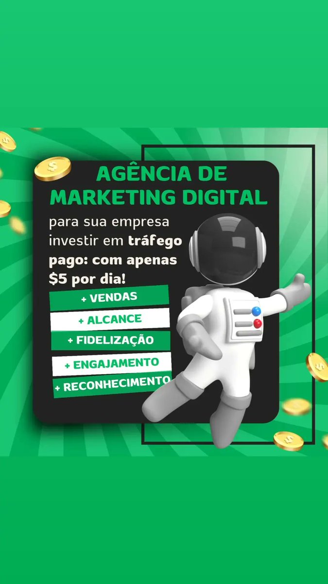 cstconsultorte's tweet photo. Deseja expandir sua empresa ou seus serviços atraindo novos clientes e conseguindo mais venda, pagando apenas R$ 5,00 por dia ? 🤔

Desenvolvemos a estrutura de Marketing Digital do seu negócio nas Mídias Sociais, Tráfego Pago (anúncios online).

🚀 https://t.co/qUJmH5RyAI