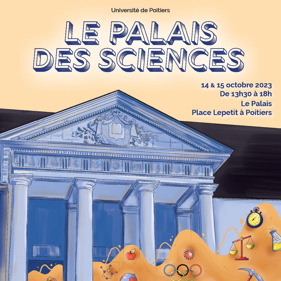 👀Cette année, découvrez en BD les recherches de @MorganeLB_PT du laboratoire @LaboMOVE de @UnivPoitiers dans le « Sciences en bulles » de la @FeteScience. 🫶🏻Le livre sera distribué notamment pendant le Palais des sciences à @poitiersfr les 14 et 15 octobre, place Lepetit.