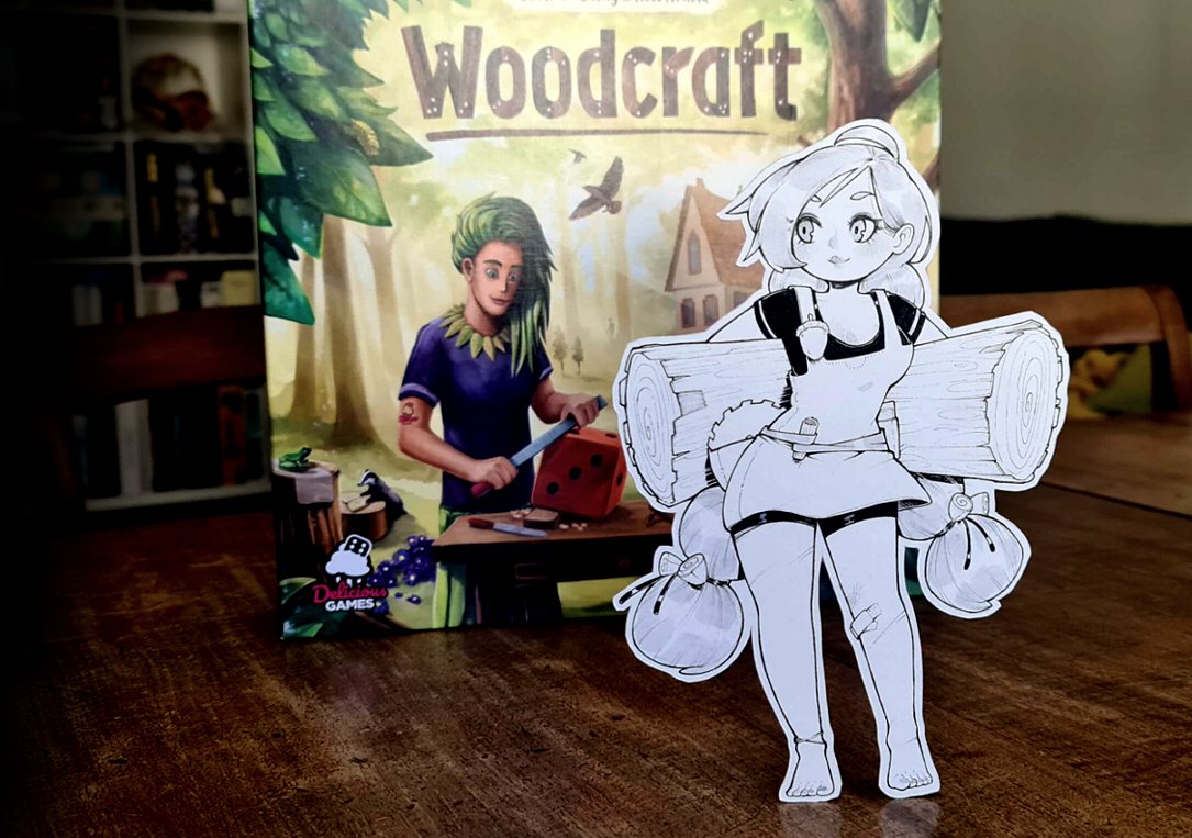 #Inktober - BoardGames x Ladies vol.2  
#03 - Woodcraft 
♫♫♫ youtu.be/Yd6JjgdQsbE?si