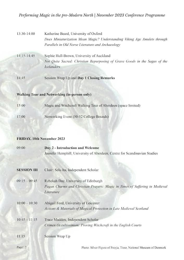 Performing Magic in the Pre-Modern North tweet media