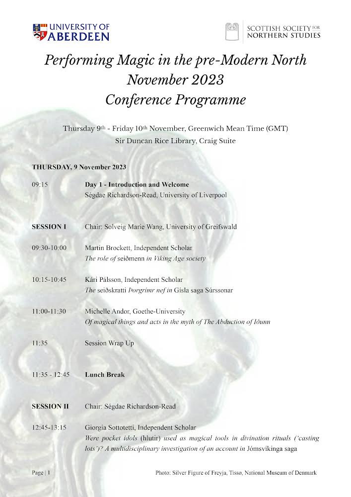 Performing Magic in the Pre-Modern North tweet media