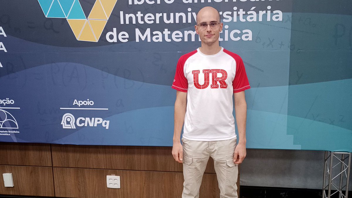 unirioja's tweet photo. 🏆 Jon Ander Alonso Ortiz de Elguea, estudiante de la UR, medalla de bronce en la XV Competición Iberoamericana Interuniversitaria de Matemáticas #CIIM de Brasil
En septiembre, junto a Óscar Rojo, logró el bronce en la 30th International Mathematics Competition.
Enhorabuena👏👏! https://t.co/xgu9nwil3k