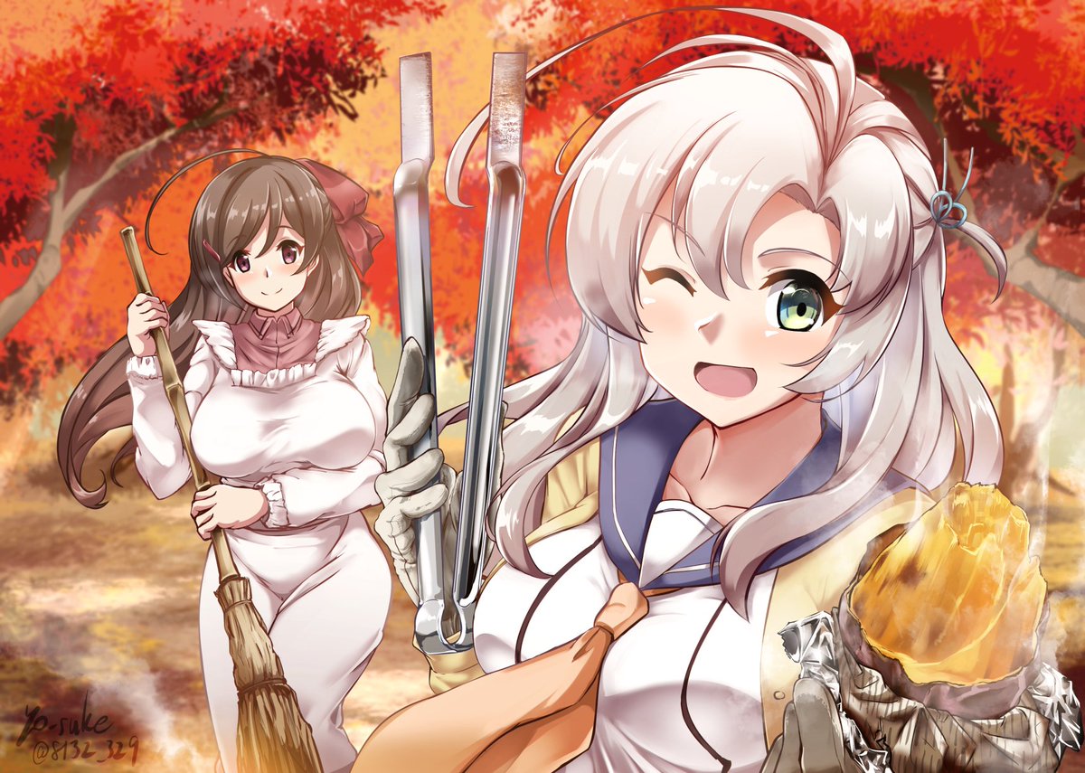 お菓子がフレームに入ってるのはこのへんか…
焼き芋をお菓子に含めるかの判断は任せる
#女の子に菓子を握らせると可愛さが3割増す