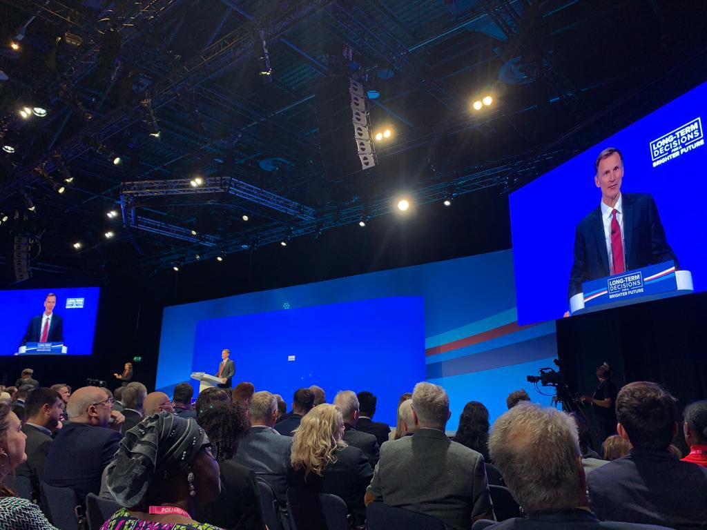 NFBPolicyTeam's tweet photo. 🎤Day 2 of the #ConservativePartyConference saw the Chancellor and Secretaries of State for DESNEZ, Business &amp; Trade, Transport, DWP, &amp; Education address the delegates 

A new movement led by Liz Truss has emerged with a following of 60 MPs, called the Rally for Growth https://t.co/o8JFqAUgWk