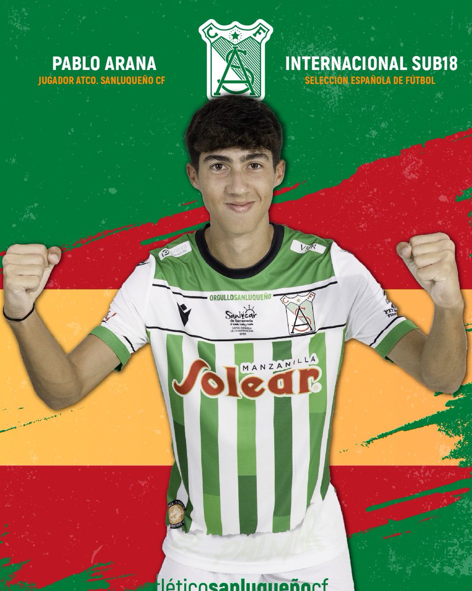 atcosanluqueno's tweet photo. ¡PABLO ARANA INTERNACIONAL SUB 18!

Nuestro jugador ha sido convocado con la SUB18 para el torneo internacional que se disputará del 12 al 16 en Tenerife

Una grandísima noticia que respalda el trabajo y la apuesta de nuestro club por los más jóvenes 

¡A seguir trabajando! https://t.co/COmDNHWflz