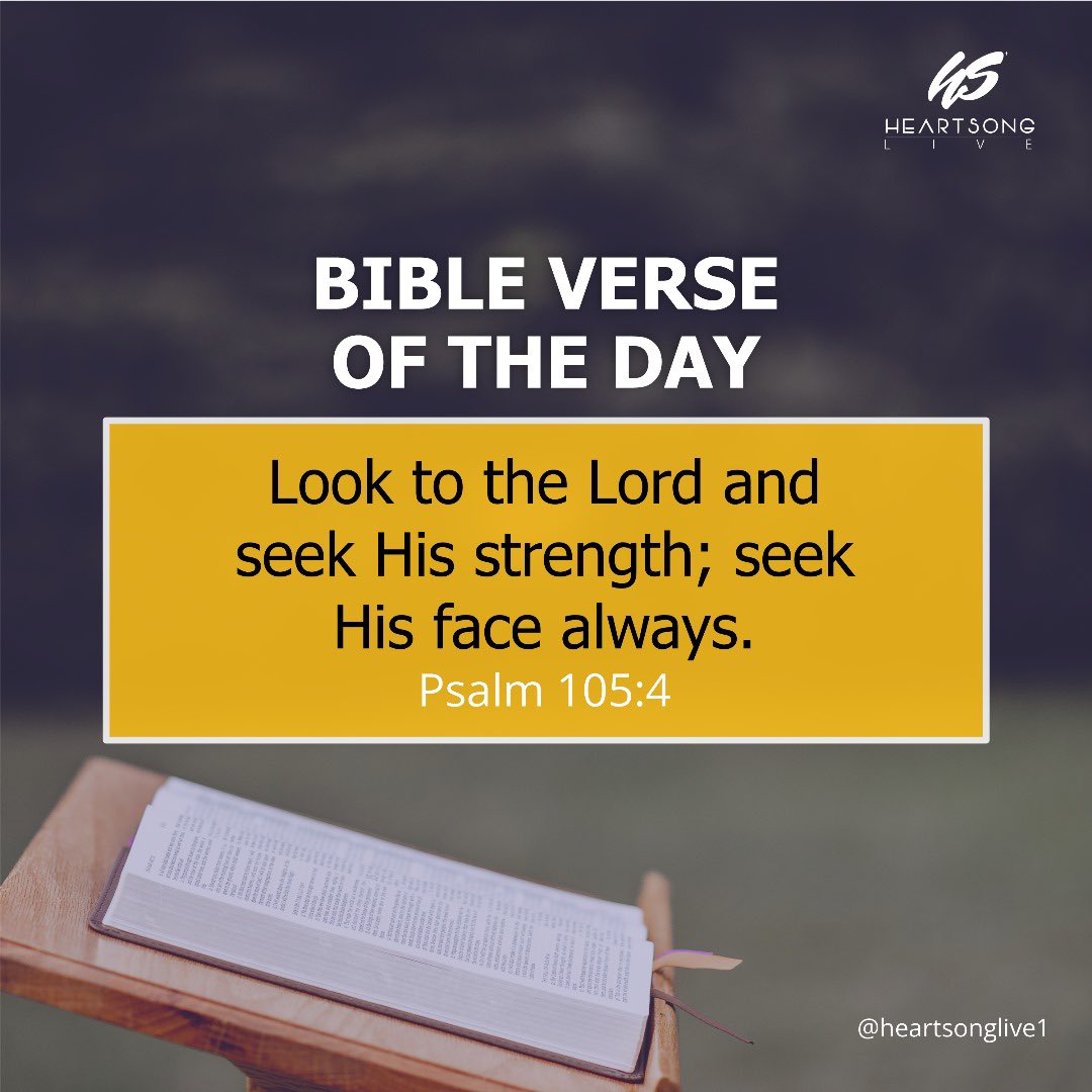 'Look to the Lord and seek His strength; seek His face always.'

These words are a gentle reminder that, amidst life's challenges and busyness, we should never lose sight of our true source of strength and guidance. 🤗
.
.
.
.
.
#heartsong #heartsongliveradio #heartsonglive1