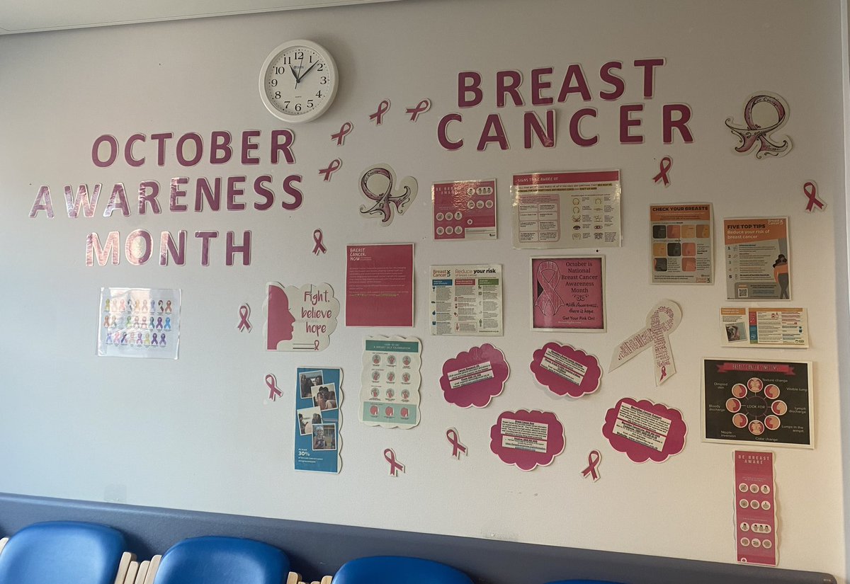 October is Breast Cancer Awareness Month . There is lots of support, resources and information available for anyone dealing with or supporting someone with breast cancer. @StockportNHS @BreastCancerNow @BreastCancer_UK 
#BreastCancerAwarenessMonth #checkyourbreasts