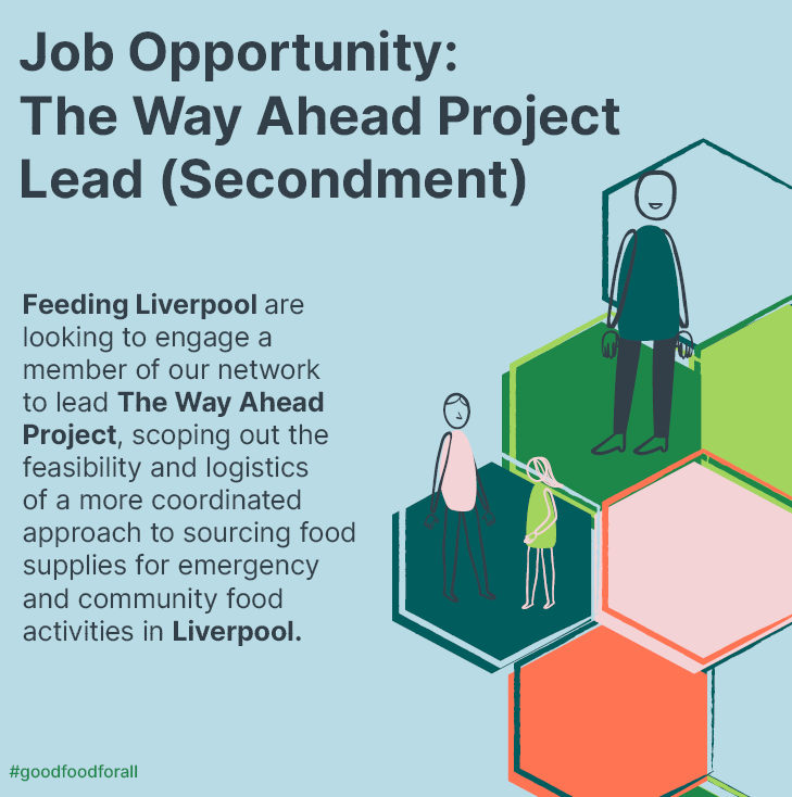 feedinglpool's tweet image. ❗️Looking for a new challenge?❗️

We are inviting expressions of interest from member organisations of Feeding Liverpool to explore a part-time, secondment arrangement for a staff member to lead The Way Ahead Project. 

Closing - 16th October

For info 👉 feedingliverpool.org/vacancies/