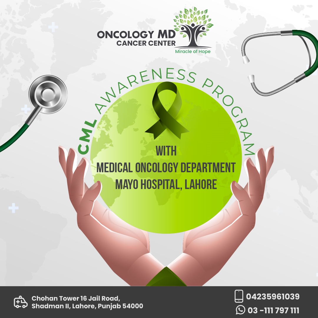 Empowering Lives: CML Awareness with Oncology Excellence.

Book your appointment at +92-311-1797111 || 0321-1515-666
We're located at Chohan Tower, 16 Jail Road, Lahore.

#OncologyMD #CureCML #CMLAwareness #MayoHospital #Cancer #CancerPatient #CancerTreatment #Medical #Disease