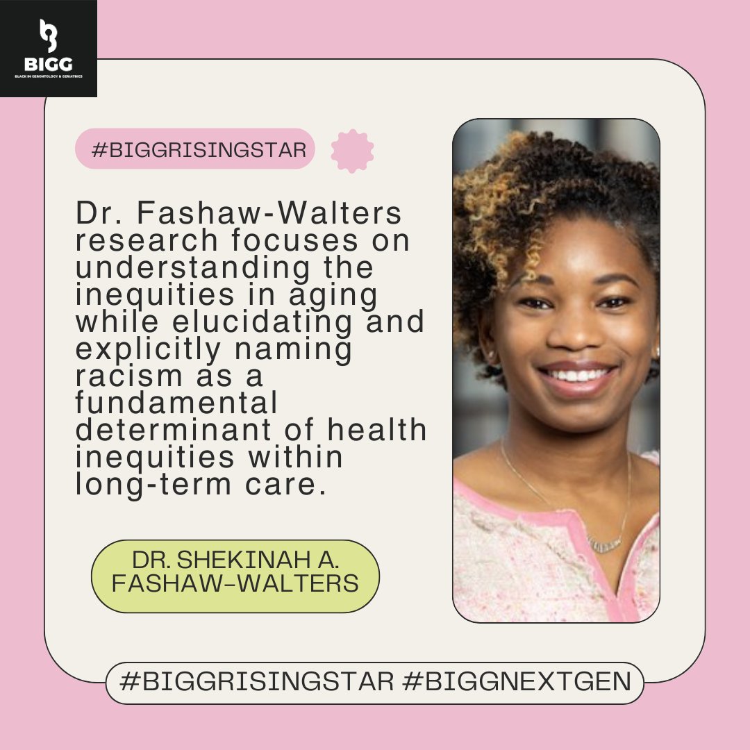 Black in Gerontology & Geriatrics (@blackingeron) on Twitter photo #BIGGrisingstar #BIGGNextgen #BIGGweek23 <a href="/SFWaltersPhD/">Dr. Shekinah A. Fashaw-Walters</a> <a href="/PublicHealthUMN/">UMN School of Public Health</a> #BIGGrisingstar #BIGGNextgen #BIGGweek23 <a href="/SFWaltersPhD/">Dr. Shekinah A. Fashaw-Walters</a> <a href="/PublicHealthUMN/">UMN School of Public Health</a>