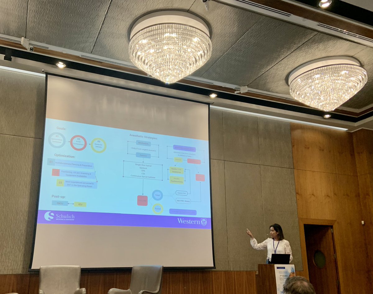 It was an absolute honour to be able to present this complex obstetrical case to such an amazing audience. #OBanes #ESRAsunny23 <a href="/westernUanesth/">WESTERN Anesthesia</a> <a href="/BCWomensHosp/">BC Women's Hospital</a>