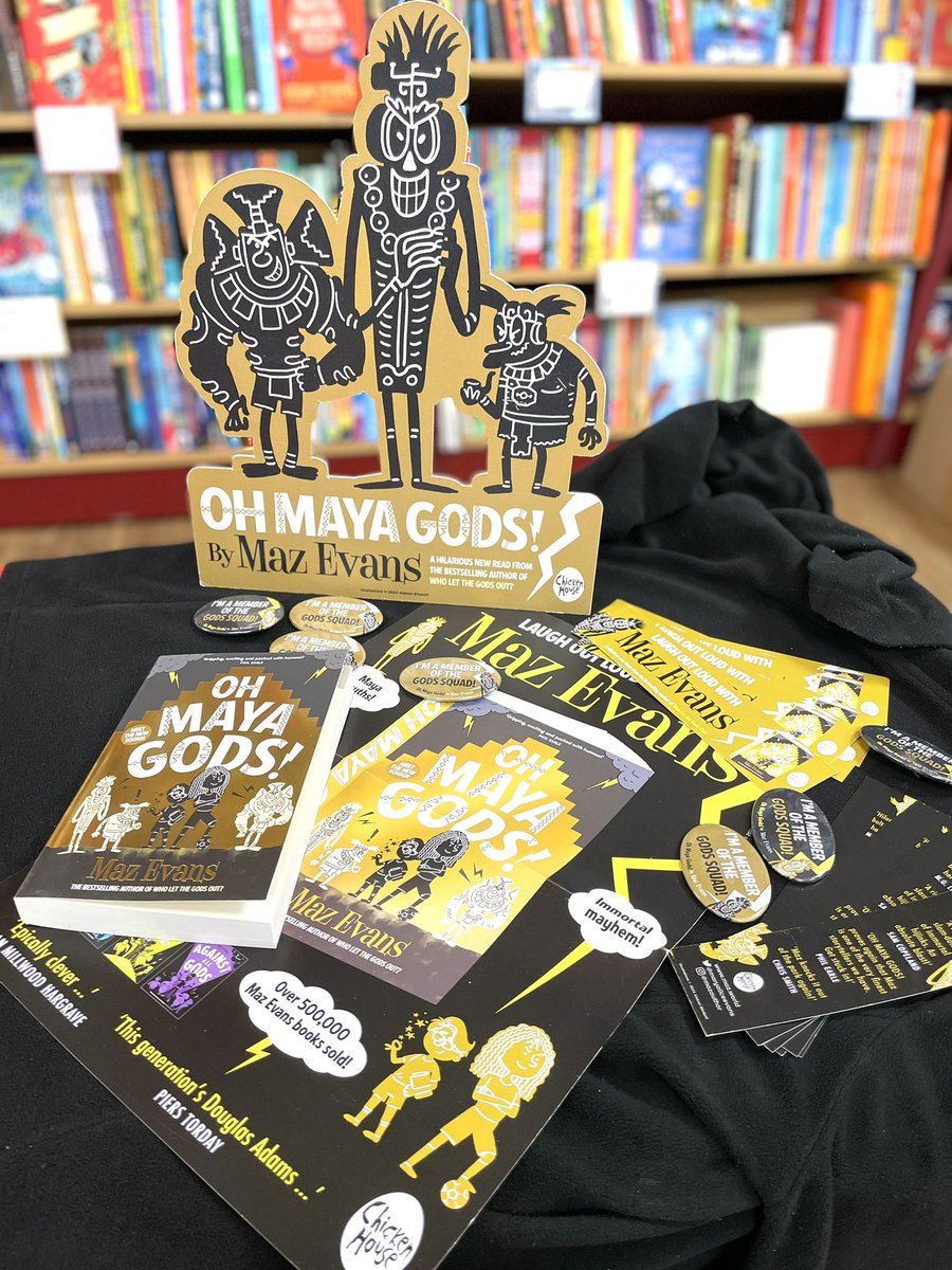 LOOK 👀 Fans of @MaryAliceEvans! We have an amazing bundle of OH MAYA GODS goodies to giveaway to one lucky follower. This hilarious new book has just been released and is guaranteed to make you LOL! RT and follow us. Someone will be chosen next Tuesday at 4pm. UK only. ⚡️⚡️⚡️⚡️