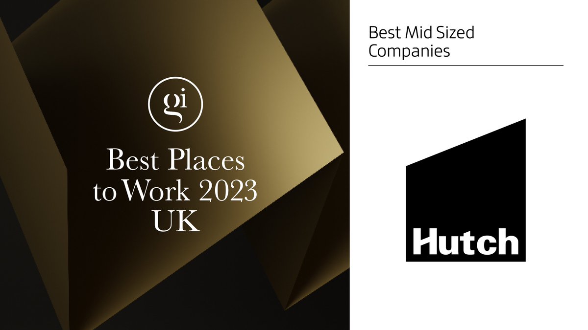 ⭐️We've won a 2023 UK Best Places To Work Award!⭐️We're super proud and even prouder that it's the 4th year in a row Hutch has been awarded this accolade from @GIBiz! Check out our latest blog post to find out what it takes to win the award... hutch.io/blog/company/b…