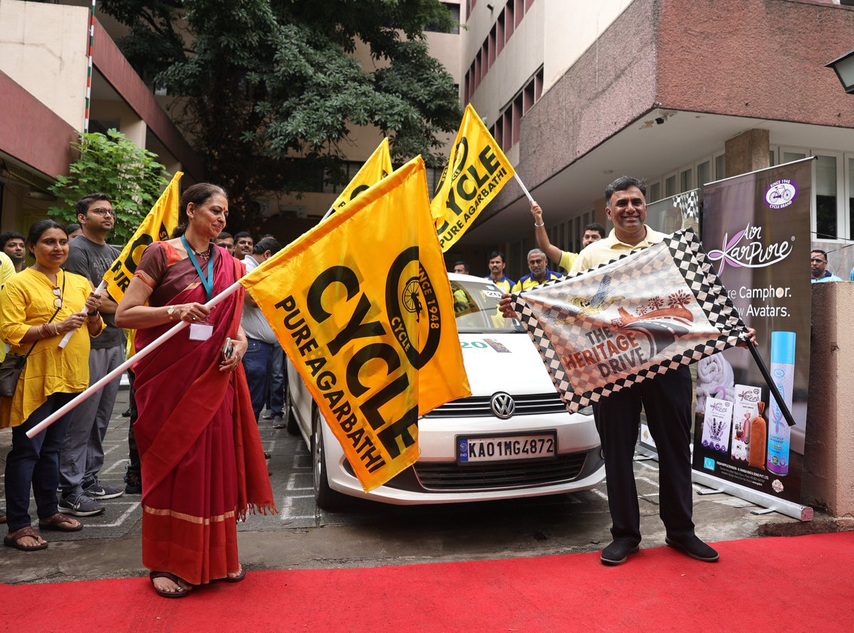 arjunranga's tweet photo. The Heritage Drive isn't just a rally. It's a tradition, a journey that celebrates and preserves the cultural and historical treasures of Karnataka.
#NRGroup #CyclePureAgarbathi #Cycle #Legacy #Fragrance #FamilyBusiness #Prayer #SpiritualNeeds #Tradition #Lifestyle https://t.co/WAXlq3DPGR