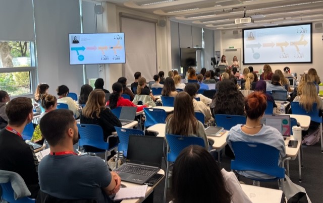 ADHD Remote Technology (ART) KCL (@adhd_remotetech) on Twitter photo PhD students <a href="/hayley_denyer/">Hayley Denyer</a> and @Alice_er_b presenting alongside Prof Jonna Kuntsi on the ART research team, our work, and the opportunity to complete a placement with us. Thank you to the MSc Developmental Psychology & Psychopathology cohort for listening and for your questions! PhD students <a href="/hayley_denyer/">Hayley Denyer</a> and @Alice_er_b presenting alongside Prof Jonna Kuntsi on the ART research team, our work, and the opportunity to complete a placement with us. Thank you to the MSc Developmental Psychology & Psychopathology cohort for listening and for your questions!