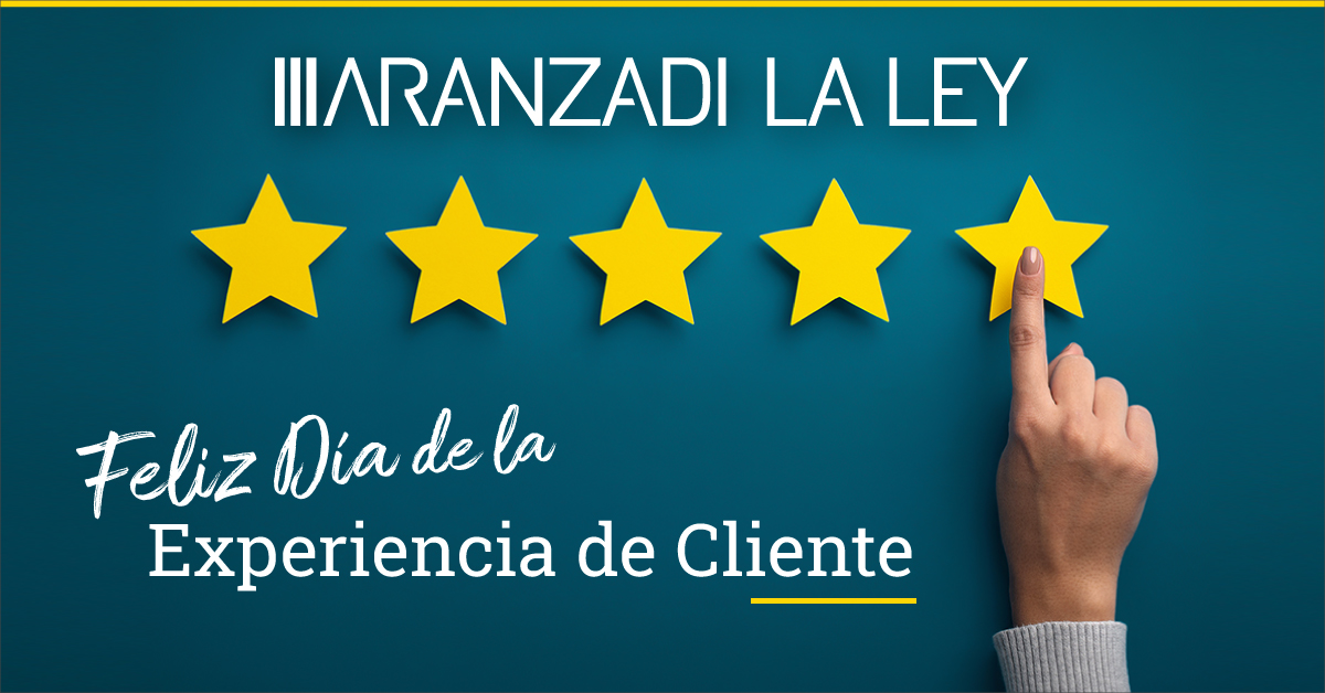 diariolaley's tweet image. En Aranzadi LA LEY celebramos el Día Internacional de la Experiencia de Cliente recordando que tu satisfacción es nuestro máximo objetivo, y tu éxito, una victoria conjunta. #CXDay