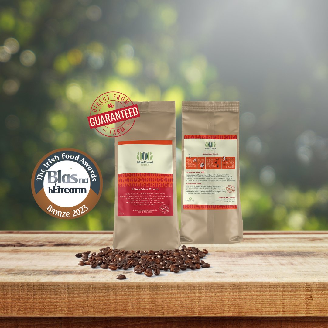 We are thrilled to share some exciting news! Our Woodland Coffee took a winning position at this year's @blasnaheireann awards 🏆👏🏼✨️ Our Woodland Tibradden blend claimed the Bronze Award in the single-origin category 🥉