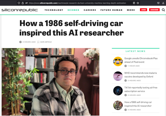 I am delighted to see a profile on me published in @siliconrepublic focusing on my research in different areas of #deeplearning and #AI in @comp_sci_durham @durham_uni bit.ly/silicon-profile