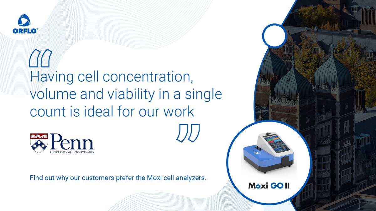 Orflo_Tech's tweet image. Easing the monitoring of T-cell activation in the CAR-T workflow
orflo.com/?utm_source=Tw…

#orflo #biotech #cellandgenetherapy #cellanalysis #penn