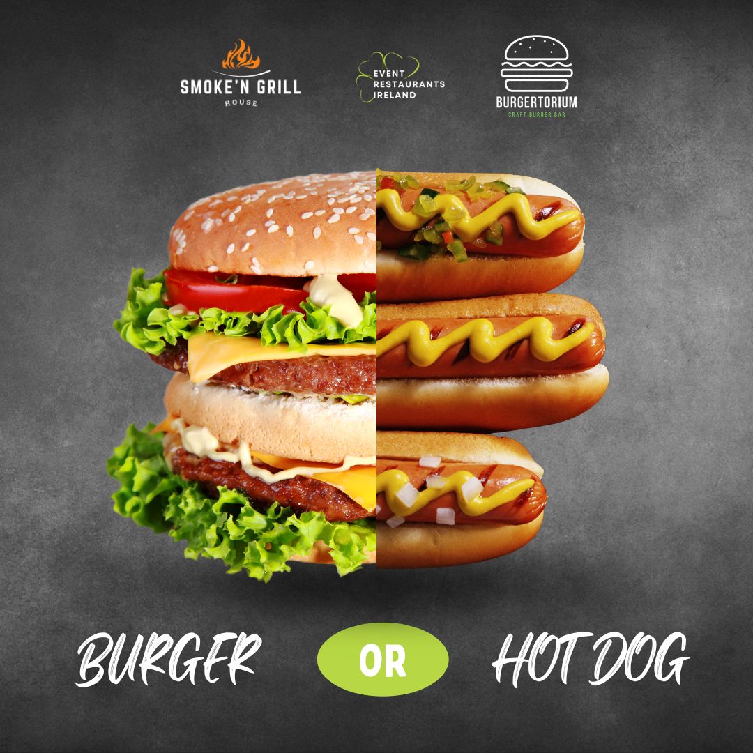 EventRestaurant's tweet photo. 🍔🌭 Time for a flavour showdown: Burgers or Hotdogs? Cast your vote by dropping a 🍔 or 🌭 in the comments below!

#BurgerVsHotdog #ChooseYourFavour  #Burgers #Hotdogs https://t.co/riAsiXR457
