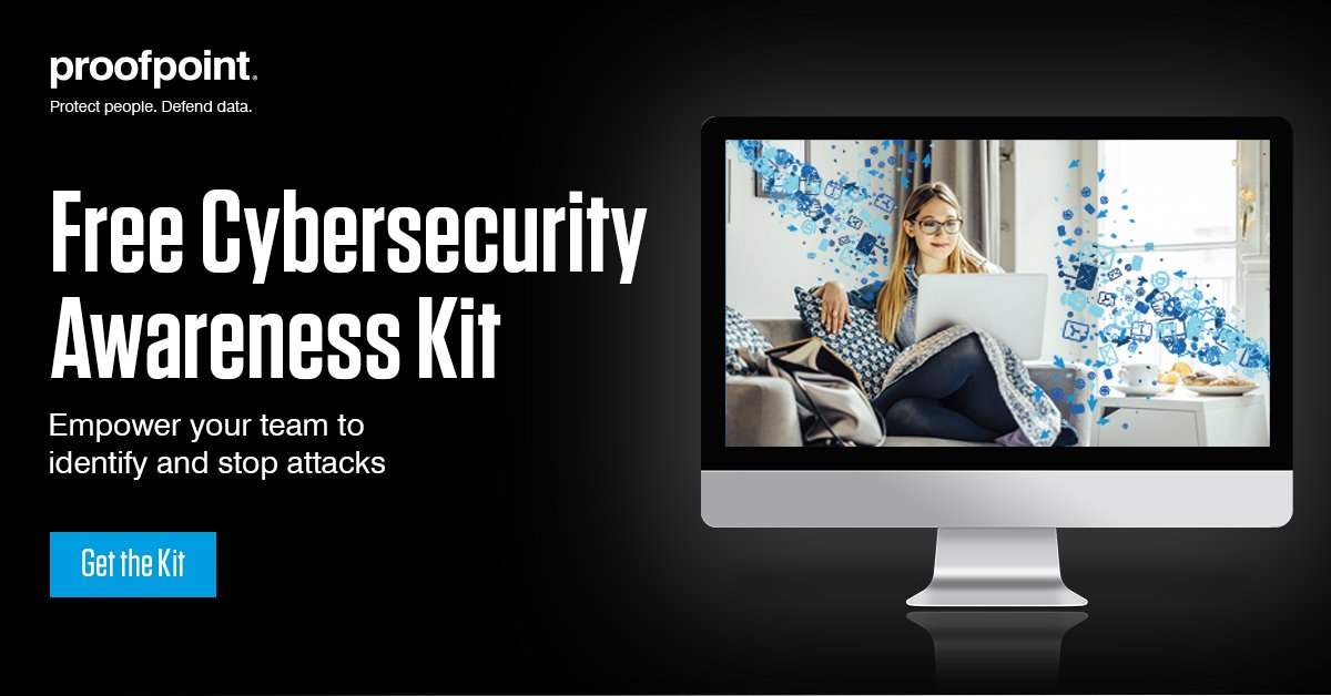 moros_s's tweet photo. October is #CybersecurityAwarenessMonth, and @Proofpoint's Cybersecurity Awareness Kit can help you begin building and elevating your Cyber security culture.

Explore the kit now for resources, insights and best practices from our security experts. https://t.co/pSnMwDGCIP https://t.co/VgfqPxXLvf