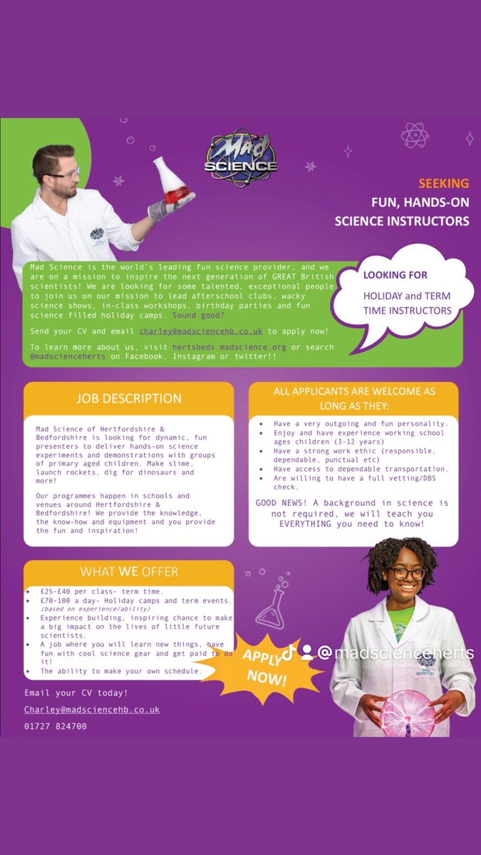 Mad Science of Herts & Beds tweet media