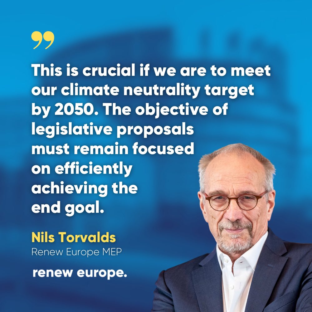 🗣 @NilsTorvalds on the hearing with commissioner Šefčovič:   ”Mr Šefčovič rightly pointed out the importance of ensuring that everyone, including industry and farmers, are on board with the green transition, both in current and future proposals.”