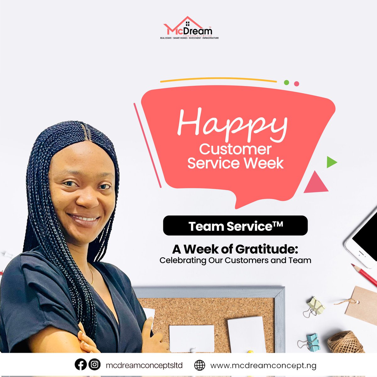 mcdreamconcepts's tweet image. Celebrates Customer Service Week 2023 with us!** 🌟
We&apos;ve dedicated this week solely to celebrating our incredible customers and the remarkable team that makes it all happen. 🤝
 #McDreamCustomerWeek
 #TeamService2023
 #CustomerAppreciation
#DedicationToService
#QualityService