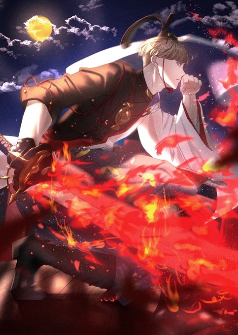 「flaming sword」 illustration images(Latest｜RT&Fav:50)