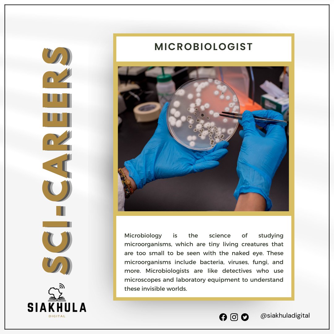 It's #TuesACareerDay, and we're zooming in on Microbiology! 🦠 Curious about the tiny world of microorganisms? Explore the secrets of this fascinating field and discover why it's a path filled with endless opportunities! 🔬🌍 #Microbiology #ScienceCareer