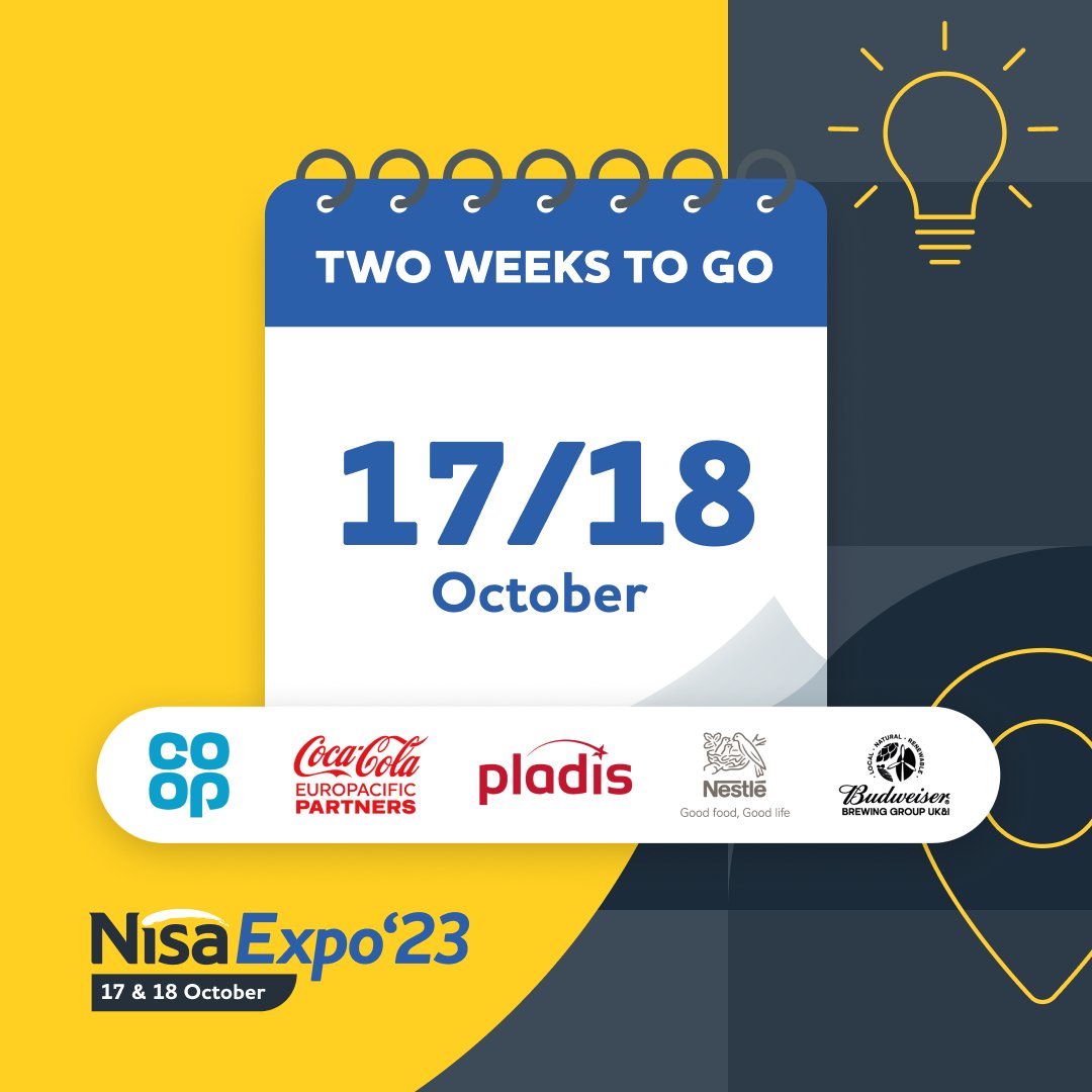 In two weeks we'll be welcoming our retailers back to Stoneleigh for the Nisa Expo 2023!

We can't wait to see you there.

For more information about the event, visit: spr.ly/6010PxJcq

#Nisa #NisaExpo #Retail