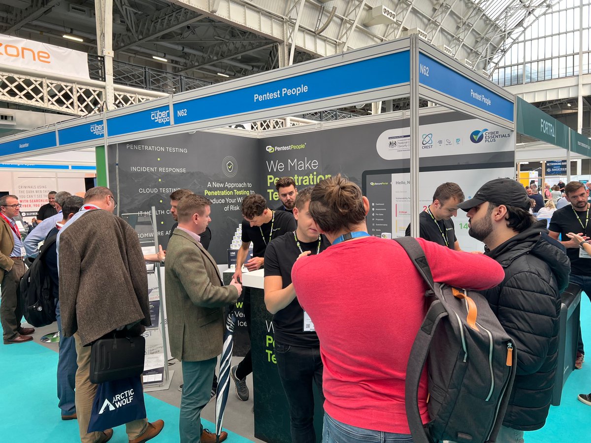 PentestPeople's tweet photo. A huge thank you to those who visited our stand at the International Cyber Expo last week!

If you have any questions or enquiries about our services, please do not hesitate to reach out to our team below!

E: info@pentestpeople.com 
P: 0330 311 0990 https://t.co/gbPcDhjPMb