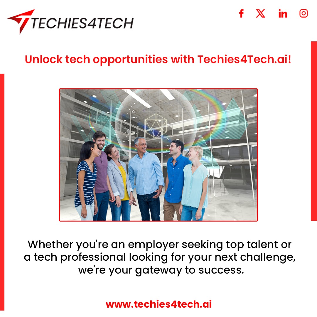 techies4techai's tweet image. Share your resume with Techies4Tech.ai and unlock endless opportunities in the tech world. Get started today: techies4tech.ai/candidate-uplo… 🌐💻

 #TechCareer #JobSearch #techies4tech #technology #job #vacancy #jobsearch
