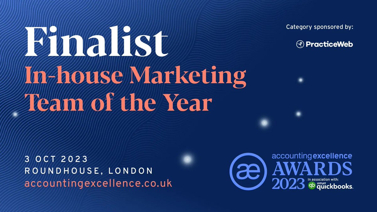 Tonight is the night... 🏆 🍀 🤞  Looking forward to seeing everyone later today! 
<a href="/AWEBExcellence/">Accounting Excellence</a>