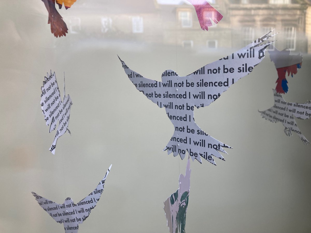 FindhornBayArts's tweet photo. COMBINE TO CREATE
This month's shop window installation on Forres High Street has been developed by #CombineToCreate Collective member @JenCanSo with Moray Women's Aid.
Read Jen's blog about her residency: https://t.co/VYSFrLEXKA
@CreativeScots @CultureColSco @MorayCouncil https://t.co/gAEPEnihs5