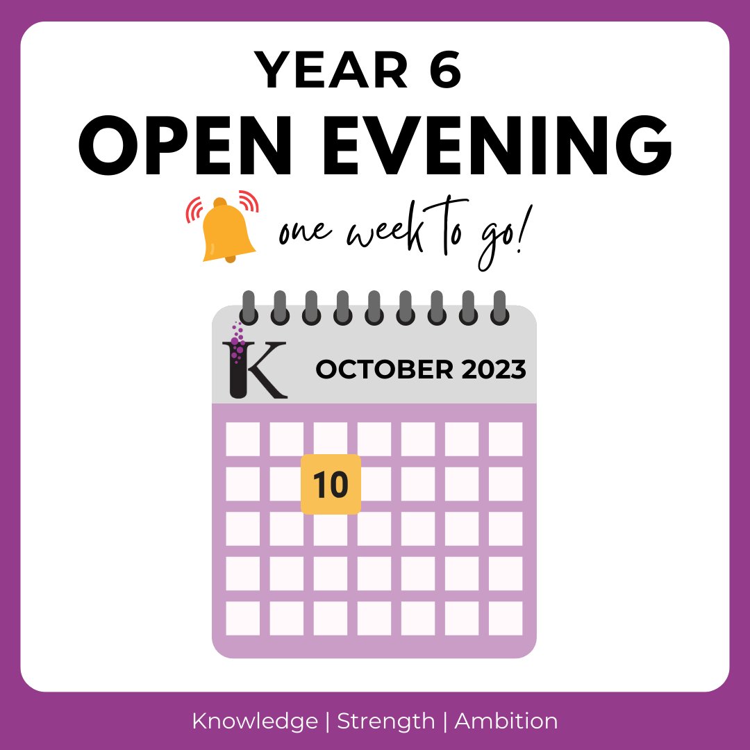 Do you have your ticket? Just one week to go until the KSA Open Evening for future Year 7 students and their families. We invite you to listen to our Principal's talk, visit subject areas and talk to our staff and students. Come see what we are all about. forms.office.com/e/meMjbmi8zJ