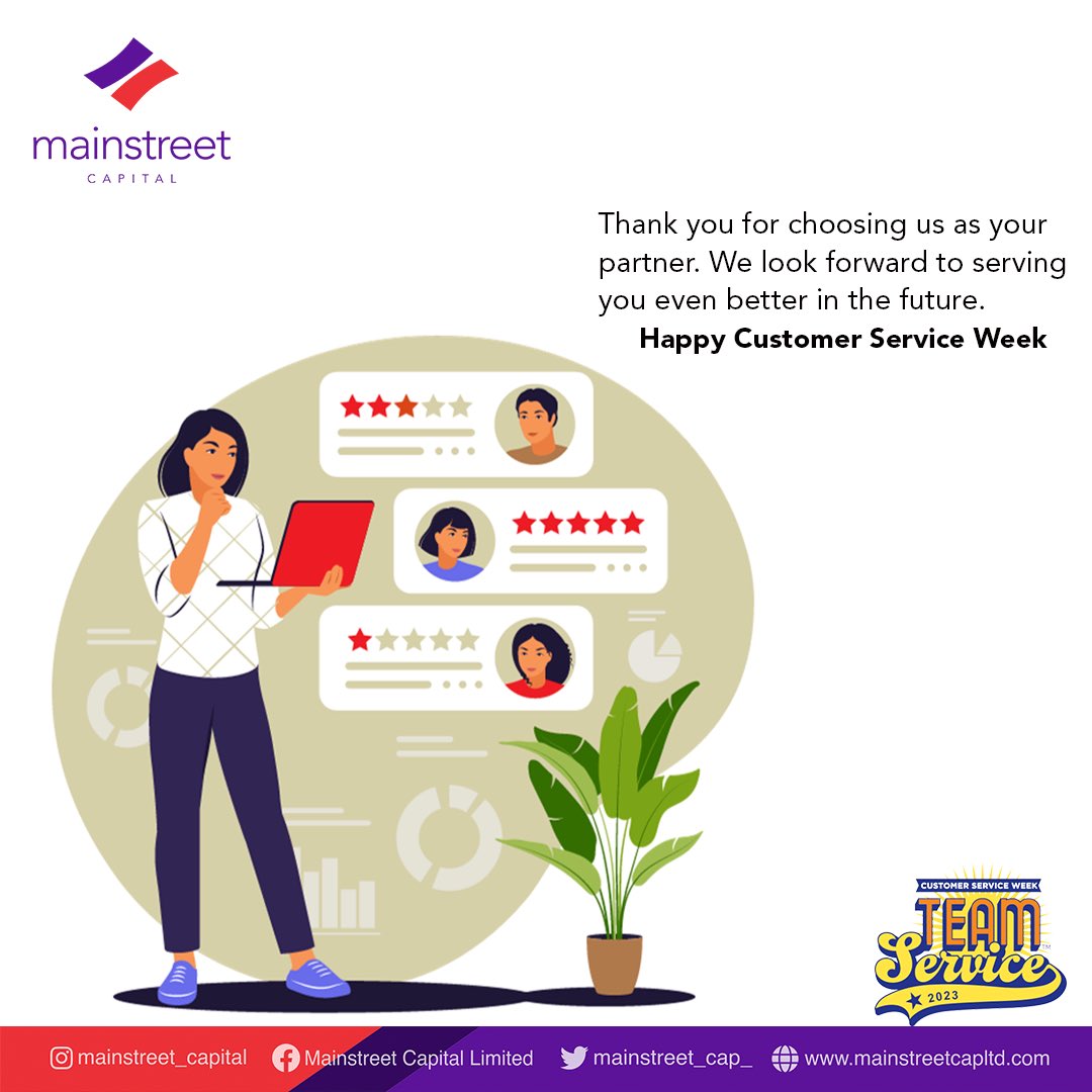 mainstreet_cap_'s tweet photo. Celebrating Customer Service Week! 🌟

Thank you to our incredible team for their dedication to making YOUR experience exceptional. 💼📞💬 

#CustomerServiceWeek #CustomerExperience #TeamWork
#teamservice #3rdofOctober https://t.co/HxWFapLxdc