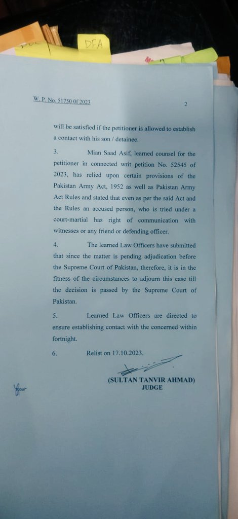 AdvNidaAslam's tweet photo. Good News after 52days of enforced disappearances of @AdvHaiderMajeed  @HniaziISF,a great sigh of relief was felt by those concerned about the case.Finally HC stood up with the Constitutional right to establish a contact  with their families and legal officers. Fingers crossed⚖️ https://t.co/lIb9u7LlAG