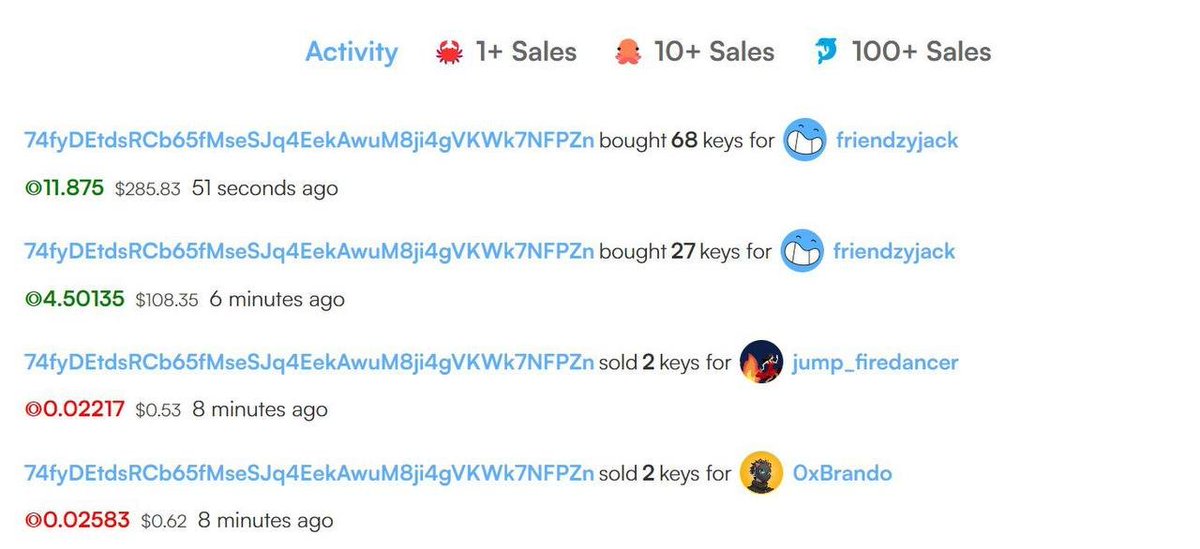 Are you 🦀 , 🐙 or 🐬 today ? 
 
GG ◡̈

#friendzygg #SocialFi #Solana