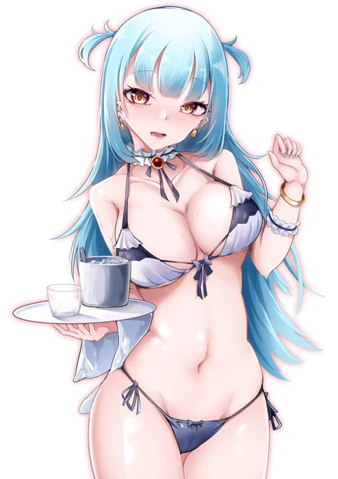 水着ネプチューンが20xx年に(もう10月だなんてツッコミは気にしない)#アズールレーン 