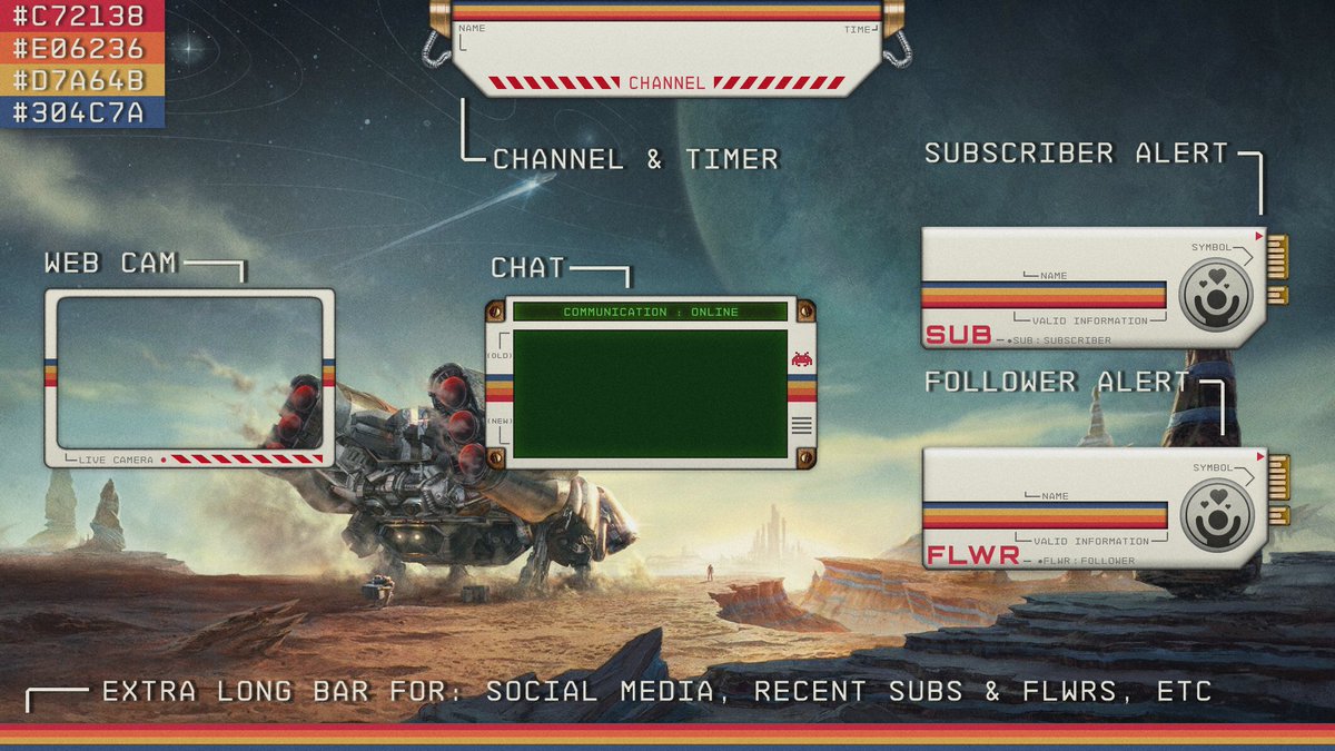 xgenealex's tweet image. @elonmusk 🧑🏻‍🚀 would probably use this streaming overlay for #Starfield , while exploring #Mars 😏 🚀🛸🪐🌕🌎
#Xstreaming #Xstream #xbox
#ElonMusk #X #live #80s #retro
.
.
overlay.expert/marketplace/pr…