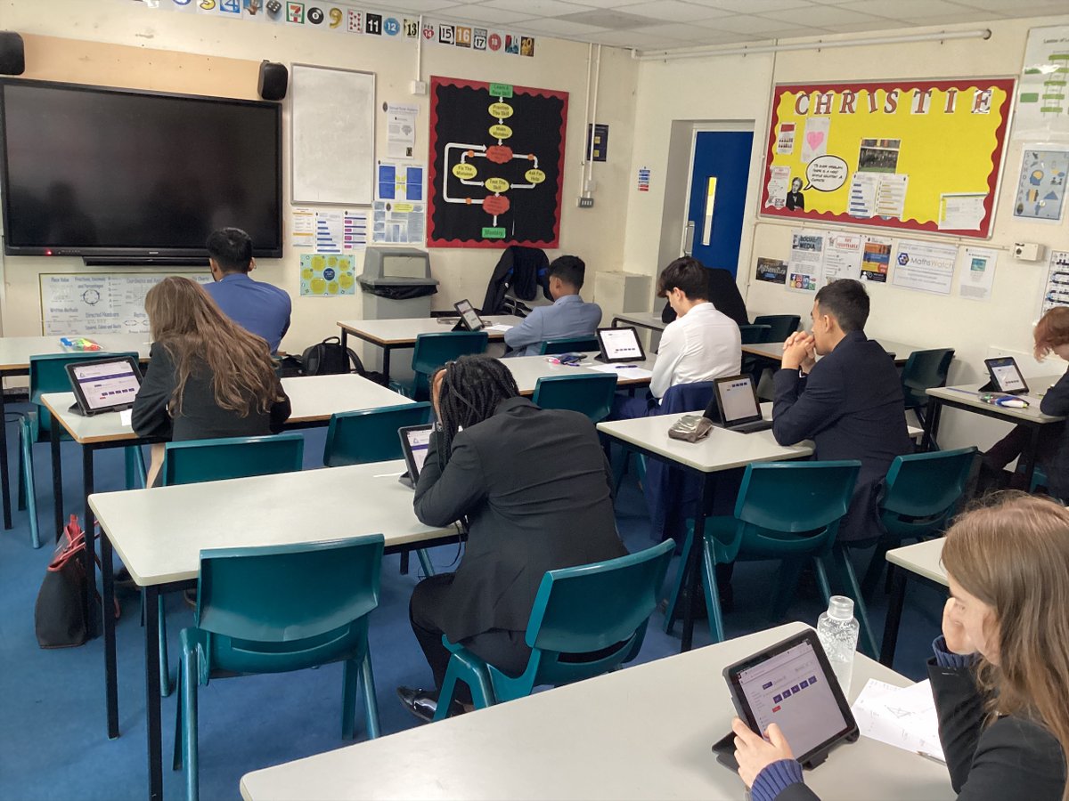 Our Year 12 and 13 Mathematicians taking part in the UKMT Senior Mathematics Challenge.