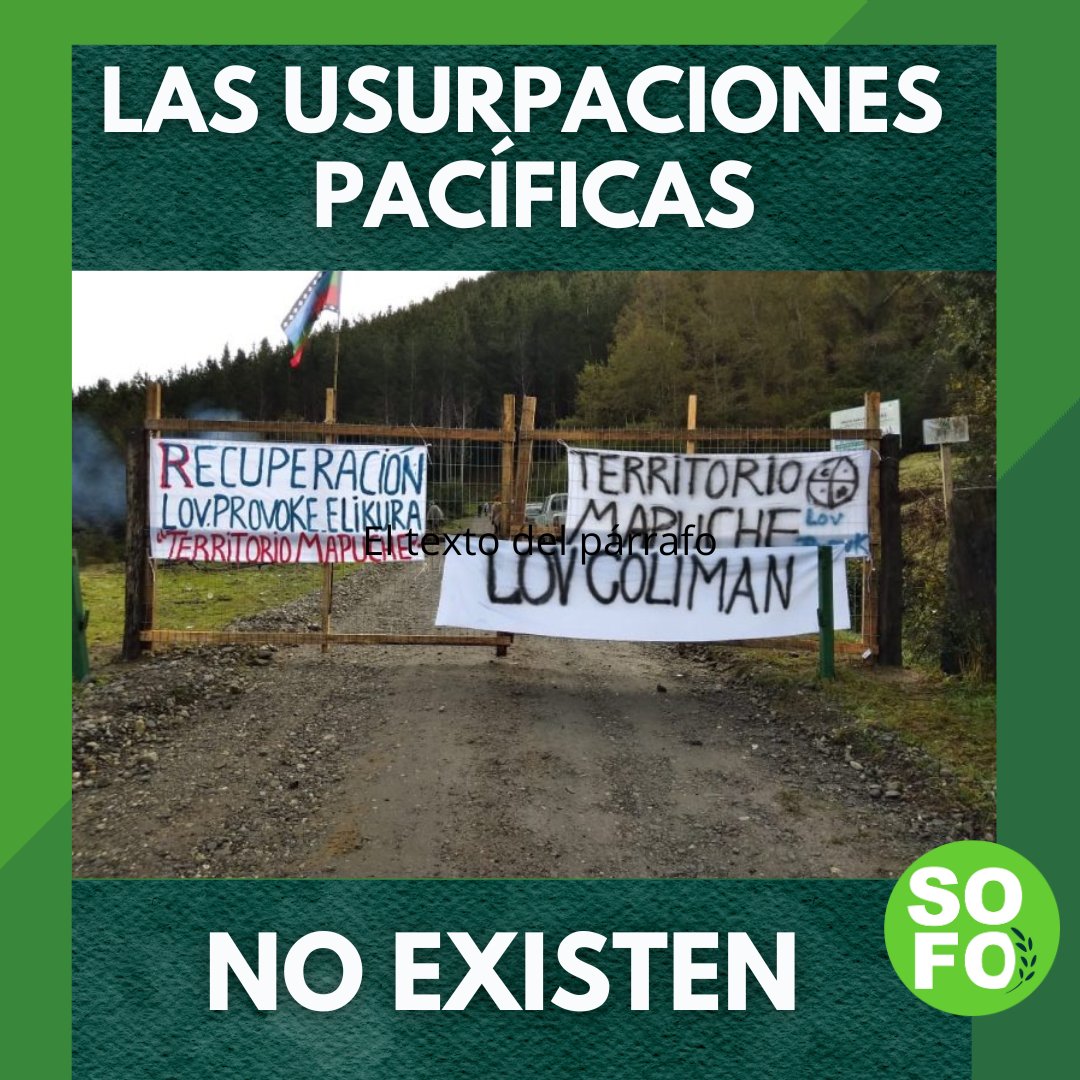 #LeyDeUsurpaciones #LaAraucania #Chile