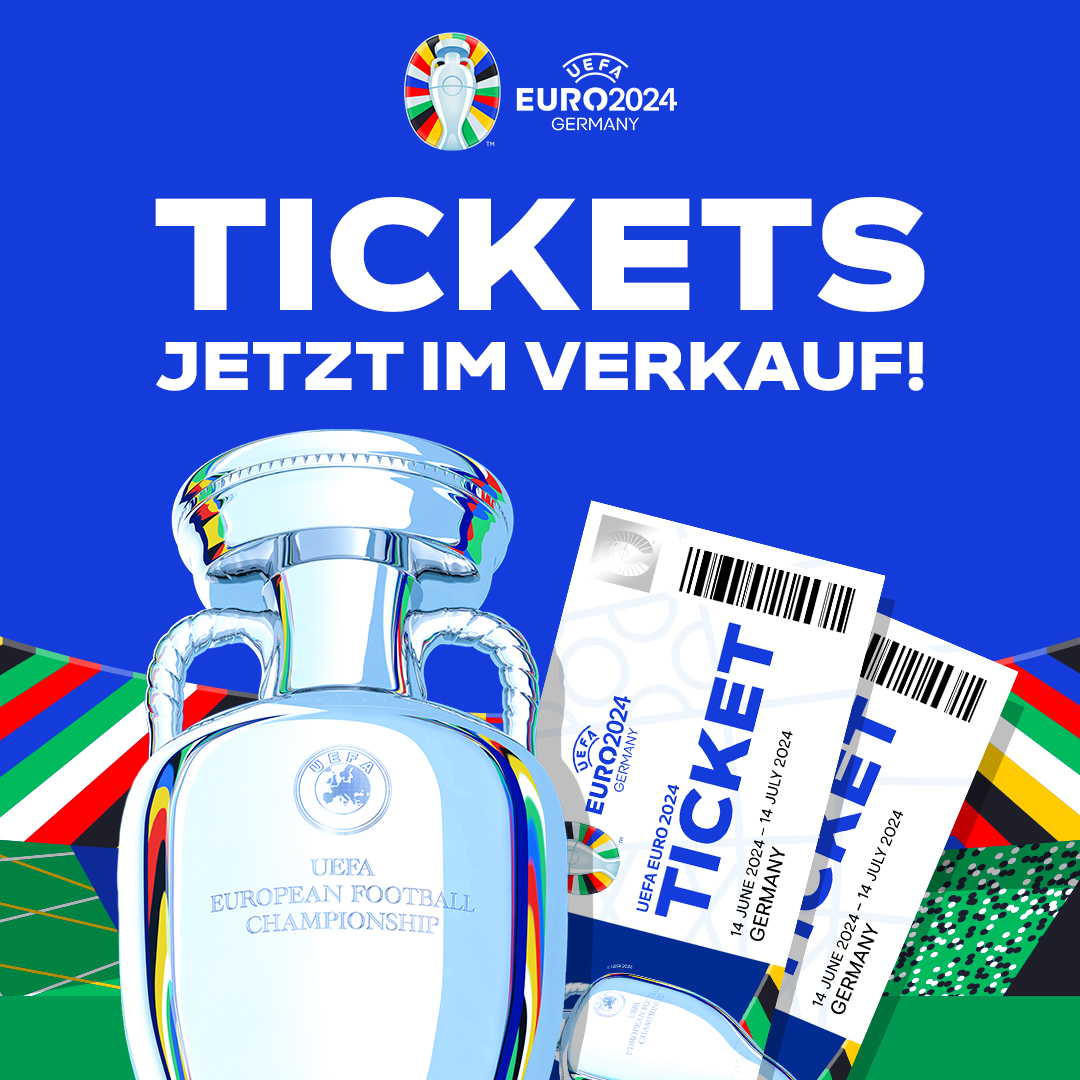 🤩🙌 Tickets zur #EURO2024 jetzt erhältlich! 🎟 Hier beantragen 👉 bit.ly/3PGlDUN