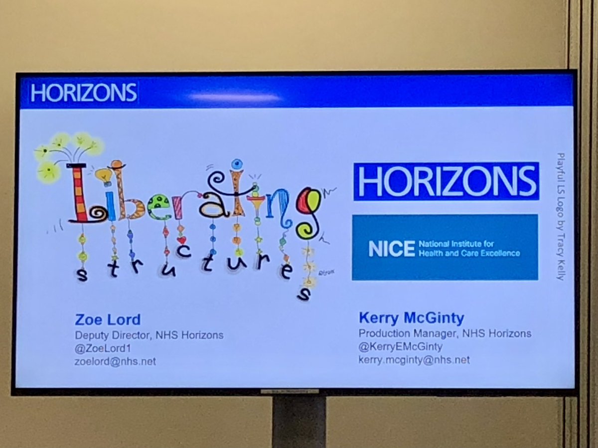 roxannecmoran's tweet image. Energetic day learning how to use #liberatingstructures here at @NICEComms bring on the facilitation!!! @HorizonsNHS @ZoeLord1 @KerryEMcGinty