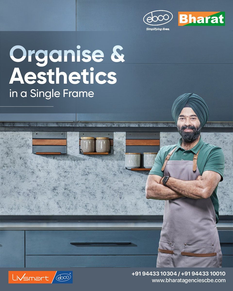 bharat_agency1's tweet image. With the #Livsmart #KitchenMidwaySystem, you can beautify your kitchen to a new level.

goo.gl/maps/weCZLWFme… / bharatagenciescbe.com

9443310304, 9443310010

#KitchenSystem #KitchenDesign #ModularKitchen #Ebco #SimplifyingLives #LiveEffortless #Worksmart #BharatAgencies